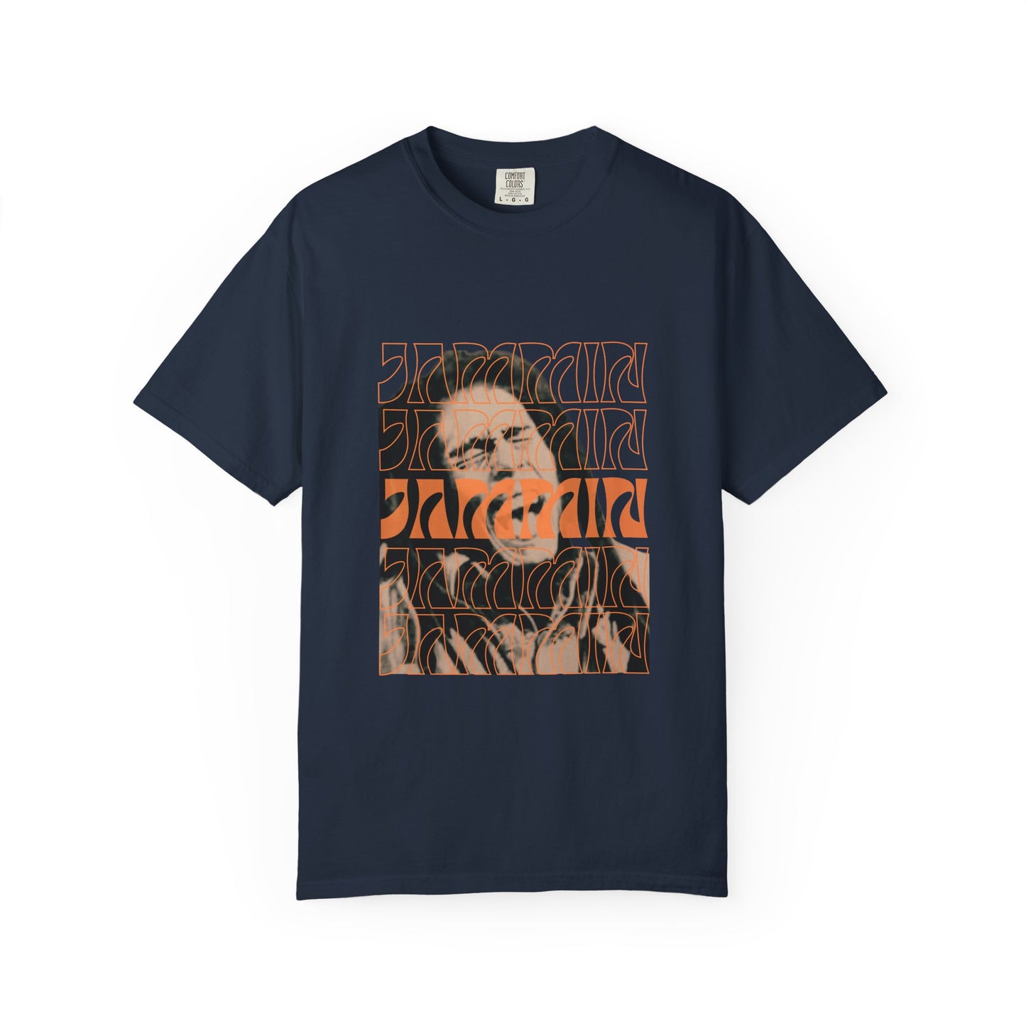 Groovy Vibe Jammin Garment-Dyed T-shirt, Retro Graphic Tee, Vintage Style Shirt, Festival Clothing, Casual Wear for Music Lovers